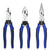 KAIHAOWIN 3 PCS Pliers Set, Multifunctional 8" Diagonal Cutting Pliers, 8" Linesman Pliers, 9" Needle Nose Pliers
