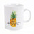 P. Graham Dunn Be Sweet Pineapple Nautical White 15 ounce Porcelain Ceramic Coffee Mug