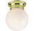 Volume Lighting V7309-2 1-Light Flush Mount Ceiling Fixture, Polished Brass White