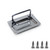 Juvielich Chest Handle Pull Ring Handle Loaded Case Handle Metal Rustproof Handle for Toolbox Lifting Door Chest 110x70mm