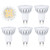 Baolight GU10 LED Dimmable Warm White 50W Halogen Bulbs Equivalent 38 Degree Beam Angle Spot Light Bulb , for Recessed Track Lighting , 6-Pack