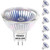 Vinaco MR16 Bulb, 6 Pack MR16 Halogen Bulb 20W 12V, Long Lifespan 3000Hrs MR16 12V 20W GU5.3 Base, 2800K Warm White MR16 Dimmable with Clear Glass Cover, MR16 GU5.3 for Landscape, Track Lights