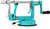 Apple Peeler Corer, Long lasting Chrome Cast Iron Apple Peeler Slicer Corer with Stainless Steel Blades and Powerful Suction Base for Apples and Potato(Blue)