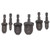 6Pcs Swaging Tool Drill Bit Set, Bearing Steel Air Conditioner Copper Tube Expander Swaging Tool with Hex Handle