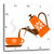 3dRose DPP_165478_3 Pouring Coffee in Orange Artwork Wall Clock, 15 x 15