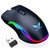 HETOETF Rechargeable Wireless Gaming Mouse, RGB LED Backlit Mouse with 4 Adjustable DPI, 7 Button, 2.4G USB Optical Gaming Ergonomic Computer Mice for Laptop PC Gamer Computer Desktop (Black)