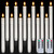 Homemory 12 Pcs Plastic Flameless Taper Candles with Remote Timer Dimmer, White Taper Candles Battery Operated with Flickering Flame Light Lifelike Led Candlesticks for Indoor Decoration 9.6 Inches
