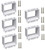 iMBAPrice BE2-5 (2-Gang) Electrical Power Outlet Box Extender - White, 5-Pack
