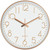 ARASO 8" Wall Clock, Silent Non Ticking Quality Quartz Battery Operated Small Round Clock Home/Office/Bedroom Clock Easy to Read (Rosegold)
