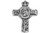 Pewter Catholic Saint St Luke Pray for Us Wall Cross, 5 Inch