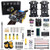 Jun_Electron Toy Car UNO Project Robot Kit for Arduino Starter, Robotics Toy for Teens, UNO R3 Control line Tracking, Obstacle Avoidance, Ultrasonic Sensors