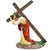 Jesus Carrying Cross Statue Resin Ornaments Religious Catholic Figurines Christ Home Table Decoration