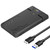 USB 3.0 to SSD SATA HDD Enclosure,Hard Drive Enclosure USB 3.0 to SATA III for 2.5 Inch SSD & HDD 9.5mm 7mm External Hard Drive Enclosure,Tool Free External Hard Drive Enclosure