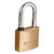 Brass padlock, 40mm, hook long, blister