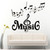 FGJFGGFR Music Wall Decal Home Decor Wall Art Sticker Vinyl Decal Art Wall Decor Detachable Sticker,Black,57X62CM