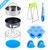Accessories Set Compatible with Instant Pot 5,6,8 QT Pressure Cook with Steamer Basket,Egg Steamer Rack,Non-stick Springform Pan,Egg Bites Molds,Kitchen Tongs, Pinch Mitts and Potholder Mat