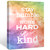 Motivational Quote Stay Humble Work Hard Be Kind Canvas Office Poster Watercolors Print Painting for Home Office Wall Art Decoration 11.5 x 15 inch (Framed)