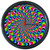 Easesign 295165 Multicolor 3D Optical Illusions Psychedelic Wall Clock