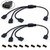 Jstincal 1-to-3 ARGB Splitter Cable, ARGB Cable, 5V 3 Pin Addressable RGB Splitter Extension Cable ARGB LED Sync Cable for Extend PC Computer ARGB Fans Or ARGB LED Series (2 Pack)
