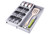 SOMIER Expandable Kitchen Drawer Organizer, Adjustable Cutlery Trays and Utensil Holder, Kitchen Drawer Dividers Storage for Silverware, Flatware, Knives, Spoons, Gray