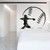 BOEERLCNL Baseball Player Silhouette Wall Sticker Baseball Sports Sticker Family boy Bedroom Living Room Decoration Wall Painting, Black, 42x36cm