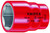 KNIPEX Hex Socket, 3/8" Drive-1000V Insulated, 13 mm