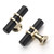 Asidrama 10 Pack Matte Black Kitchen Cabinet Knobs Dresser Knobs Drawer Knobs Single Hole Cabinet T Bar Pull Handles for Kitchen Wardrobe Cupboard