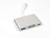 Micro SATA Cables Type C to PD with VGA and USB 3.0 Dongle Metal Shell