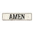 Amen Metal Tin Sign Wall Plaque Amen Decor Retro Vintage Tin Metal Sign Quality Metal Sign Road Street Signs Hanging Novelty Sign Farmhouse Decor for Front Porch Garden Outdoor 24x6in