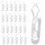 Universal Christmas Lights Shingle Clips, 200 Count All in One Gutter Clips, Shatterproof All Purpose Shingle Clips for C7/E12, C9/E17, Mini String Lights, Rope Lights, Outdoor Christmas Decorations