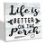 Porch Wood Sign, Life is Better on the Porch, Wood Plaque Table Art Sign, Decor Plaque for Farmhouse Porch, Home Decor Sign, Porch Decor, Table Wall Art Sign, Decorative Wood Sign for Porch