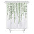 LB Eucalyptus Leaves Shower Curtain Hanging Green Leaf Watercolor Plant Floral Shower Curtains for Bathroom with Hooks 60x72 inch Waterproof Polyester Fabric Bathroom Decorations