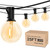 RTTY Outdoor String Lights 25ft, G40 Led Patio Lights with 13pcs Bulbs,Waterproof Shatterproof Dimmable Hanging Globe Outdoor Lights for Cafe,Bistro & Backyard