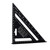 Square Triangle 7 Inch Aluminum Alloy Triangle Ruler Protractor Rafter Square for Engineer Carpenter Measuring Layout Tools