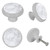 TBOUOBT 4 Pack Cabinet Knobs Dresser Knobs Drawer Knobs Kitchen Cabinet Knobs, Knobs for Cabinets and Drawers, Marble Texture Gray Modern White