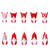 yunestry Christmas Tree Hanging Gnomes Ornaments Set of 10 Swedish Handmade Plush Gnome Santa Elf Hanging Valentine's Day Home Decorations yunestry Christmas Tree Hanging Gnomes Ornaments Set of 10 Swedish Handmade Plush Gnome Santa Elf Hanging Valentine's Day Home Decorations