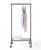 SunnyPoint Durable Compact Rolling Garment Rack with Shelf (GR-1TC, BLK)