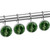 Shower Curtain Hooks, Rust Proof Decorative Shower Curtain Hooks Hangers for Bathroom Curtains, Clothing, Music Note Green Art Modern