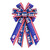 Hying Large Veterans Day Bows for Wreath, Patriotic Wreath Bows American Gnomes Bows Blue Burlap Bows Labor Day Tree Topper Bows for Front Door Memorial Day Christmas Decorations