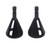 Oudtinx 2PCS Deburring External Chamfer Tool Drill Bit Remove Burr Repairs Tools Quick Release Hexagon Shank black