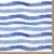 Boston International IHR Lunch Paper Napkins, 6.5 x 6.5-Inches, Wavy Stripe Blue, 20 Count (Pack of 1)