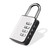YAODHAOD Combination Lock, 4 Digit Combination Padlock, Outdoor Waterproof Locker Lock for School Gym Sports Locker, Fence, Toolbox, Case, Hasp Cabinet Storage (Silver, 4 Digit Combination Lock)
