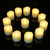 Yme Flameless Tea Light Candles with 6H Timer, LED Battery Operated Votive Candles for Table Lantern Wedding Home Christmas Decorations, Flickering Warm White Light, 12 Pack