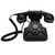 Retro Landline Telephone,Old Fashioned Landline Phones with Classic Metal Bell, 1960s Vintage Wire Telephone, Retro Rotary Dial Telephone,Classic Black Corded Phone Redial for Home Office (Black-1)