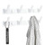 mtisdod Coat Rack Wall Mount, 4 Metal Hooks Wall Mounted Coat Rack, Heavy Duty Wall Coat Rack with Hooks for Entryway, Bedroom, Bathroom (2 Pack, White)
