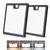Annaror 2 Pack Motion Sensor LED Ceiling Light Wired, 18W 1800LM, 3000K/4000K/5000K, 3 Timer, 8.7 inch Square Flush Mount Lighting Fixture for Closet Stair Porch Hallway, Black Non-Dimmable