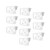 Fenteer 10x Refrigerator Dividers Organizer Adjustable Storage Box Refrigerator Pantry Grid Dividers Separator Tidy Organizer for Home Office Supplies