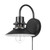 Globe Electric Wren 1-Light Plug-in or Hardwire Wall Sconce, Matte Black, 6ft Black Braided Fabric Designer Cord, in-Line On/Off Rocker Switch