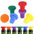6 Pcs Silicone Wine Stopper for Wine Bottles, Reusable Champagne Bottle Stopper Glass Bottle Sealer Stoppers Beer Beverage Cover, Airtight Seal Beverage Bottle Stopper To Keep Wine Fresh
