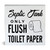 Farmhouse Septic Tank Flush Only Toilet Paper Wooden Box Sign Bathroom Wood Block Tabletop Sign Decorative Desk Sign Home Toilet Shelf Decor 5 X 5 Inches